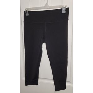 Prana black capri length leggings Size large womens